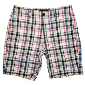 Aeropostale Mens Plaid Shorts 32 Beach Preppy Casual Colorful Summer Outdoors‎